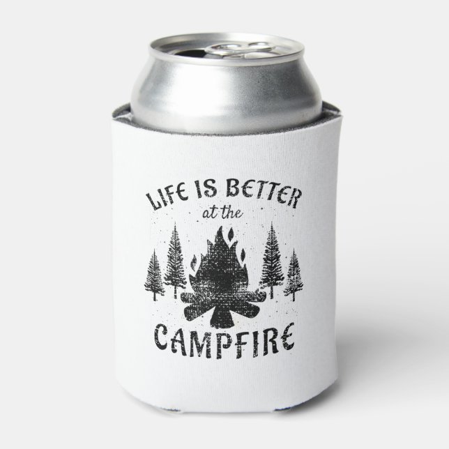 Camping - Life is Better by the Campfire Dosenkühler (Kanne Vorderseite)