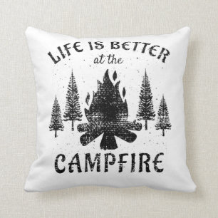 Camping - Life is Better by the Campfire Kissen