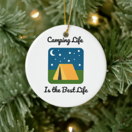 Camping Life ist das beste Leben auf einem Keramik Ornament