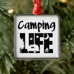 ***CAMPING LIFE*** JEDERZEIT ORNAMENT AUS METALL