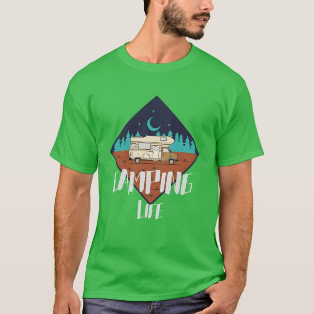 CAMPING LIFE pd119 Junge T-Shirt (Vorderseite)