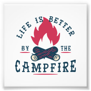 Camping Life Quote Geschenke von $0.09 Fotodruck