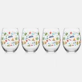 Camping Life Weinglas Ohne Stiel