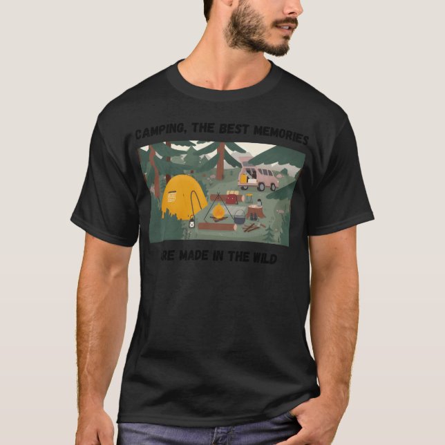 Camping lifestyle tent funny T-Shirt (Vorderseite)