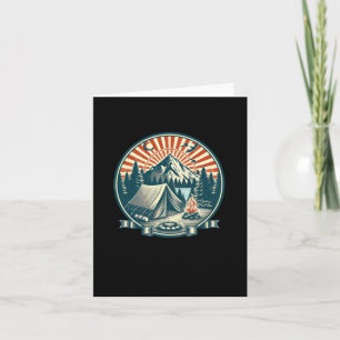 Camping-Logo sehr cooles Sticker Karte