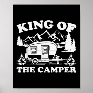Camping Lover Camper Van King vom Camper Poster