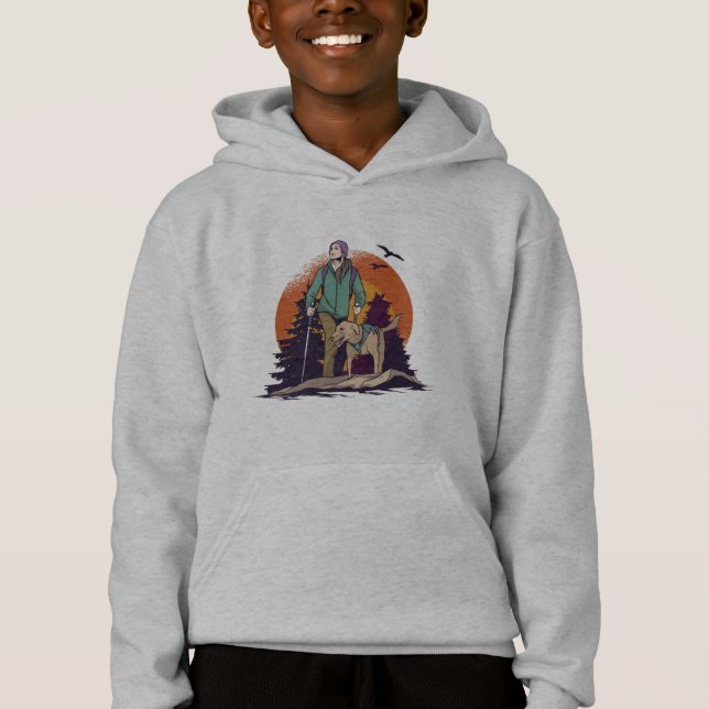Camping Lover Dog Owner Design Hoodie (Vorderseite)