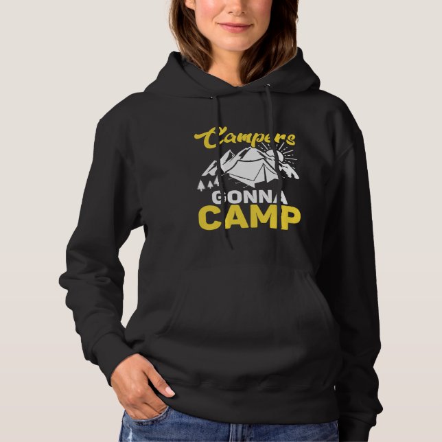 Camping Lover Funny Campers Gonna Camp Family Camp Hoodie (Vorderseite)
