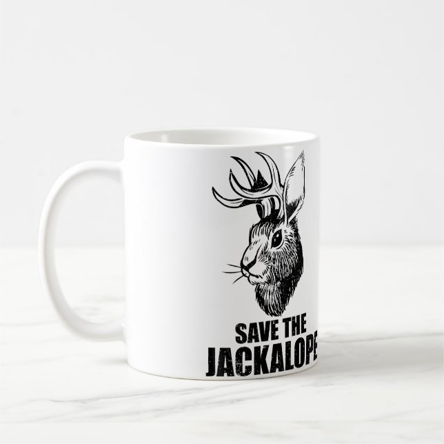 Camping Lover Jackalope Kaffeetasse (Links)