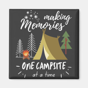 Camping macht Erinnerungen zu einem Campingplatz Magnet