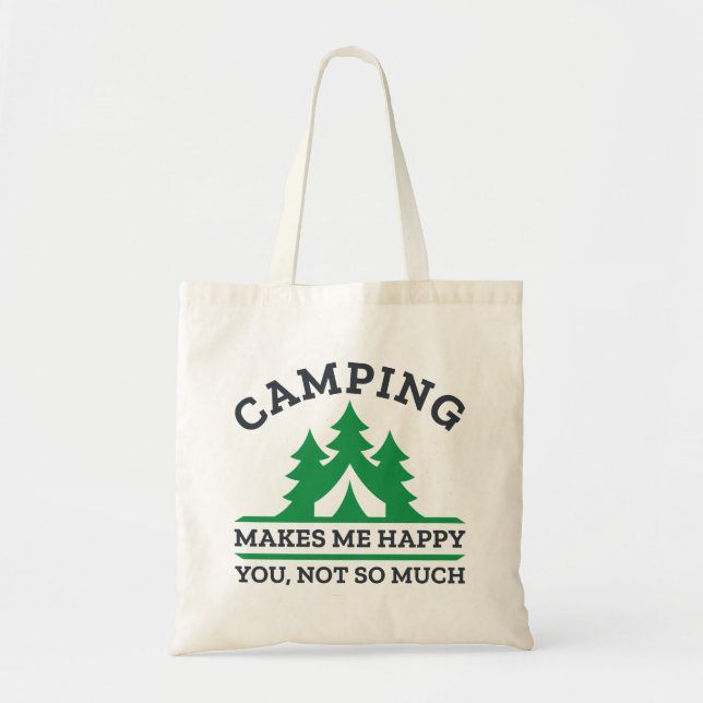 Camping macht mich glücklich tragetasche (Vorne)
