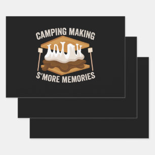Camping macht S'mores Erinnerungen Funny Outdoors  Geschenkpapier Set