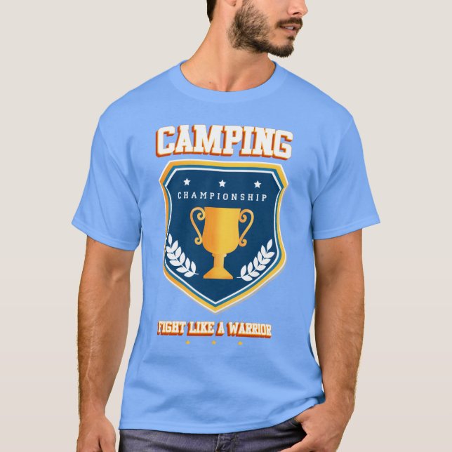 Camping-Mädchen süßes Geschenk T-Shirt (Vorderseite)