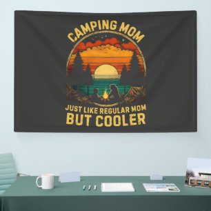 Camping-Mama genau wie eine normale Mama Banner