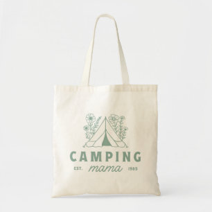 Camping Mama Mom Sommercamp Mutter floral Tragetasche