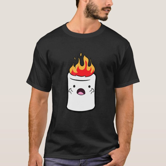 Camping Marshmallow Liebe Marshmallows T-Shirt (Vorderseite)
