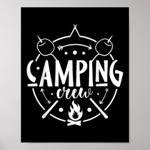 Camping-Matching-Design für Family Camper Group Ca Poster
