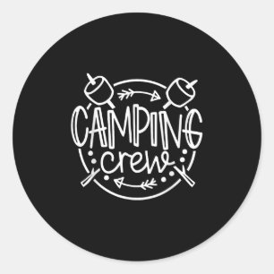 Camping Matching-Shirts für Family Camper Group Ca Runder Aufkleber
