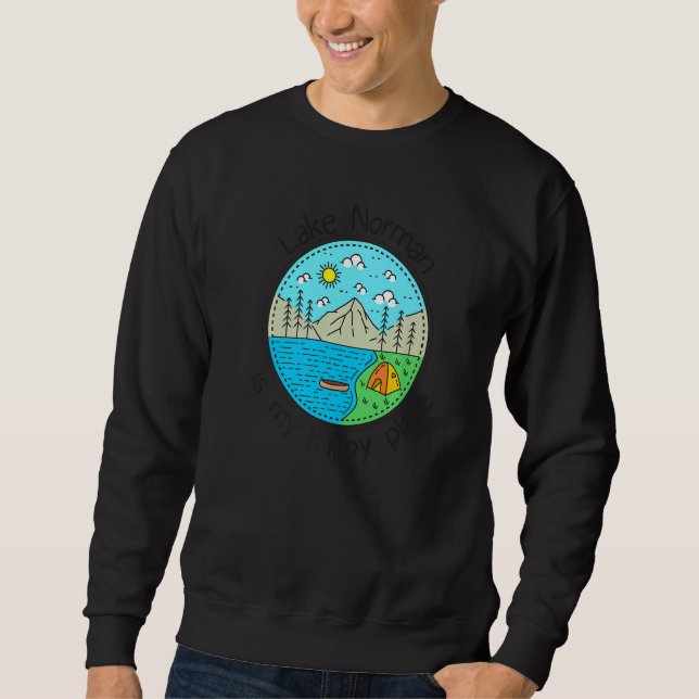Camping mein glücklicher Ort Norma Sweatshirt (Vorderseite)