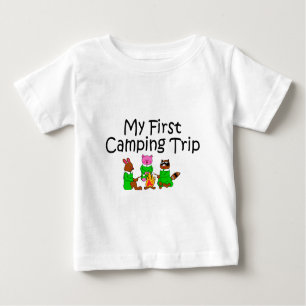 Camping meine erste Campings-Reise Baby T-shirt