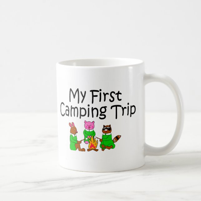 Camping meine erste Campings-Reise Tasse (Rechts)