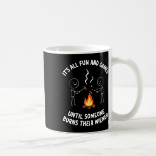 Camping-Meme Es Ist Alles Spaß Lagerfeuer Und Wien Kaffeetasse