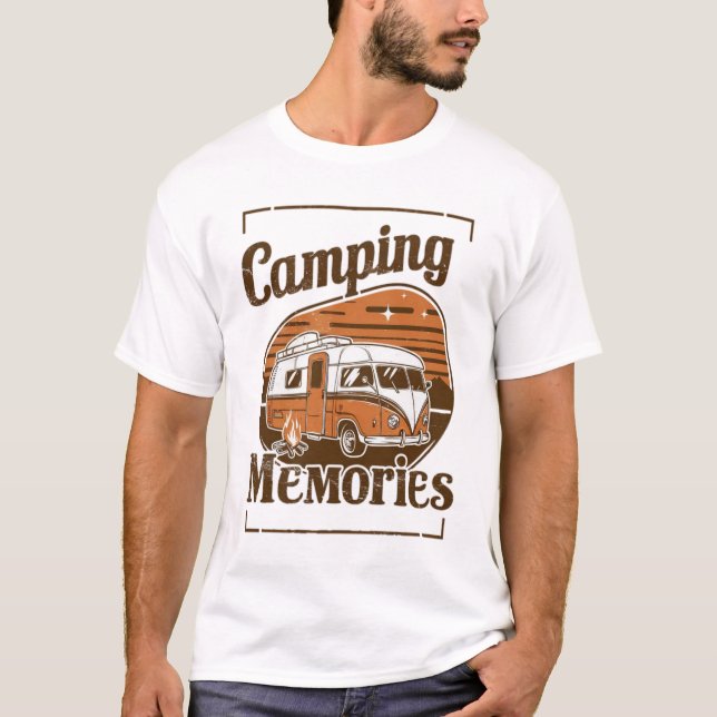 Camping Memories, Design T-Shirt (Vorderseite)
