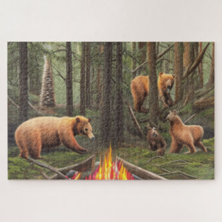 Camping mit den Bären Puzzle