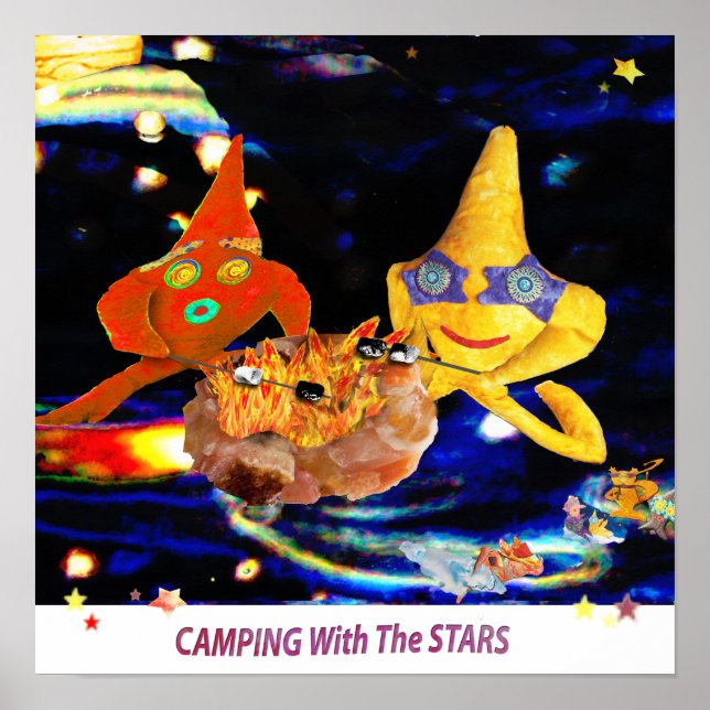 Camping mit den Sternen Poster (Vorne)