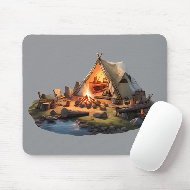 Camping mit Geliebten Mousepad (Mit Mouse)