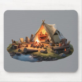 Camping mit Geliebten Mousepad