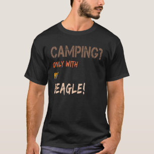 Camping mit Hundeschutzkarawane, nur mit Beag T-Shirt