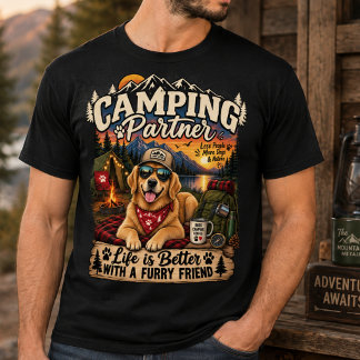Camping mit meinem Golden Retriever T-Shirt