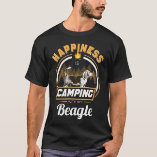Camping mit meinen Beagles Happiness Dog Owner T-Shirt