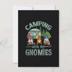 Camping mit meinen Gnomies Funny Gnome Camp Frauen Einladung