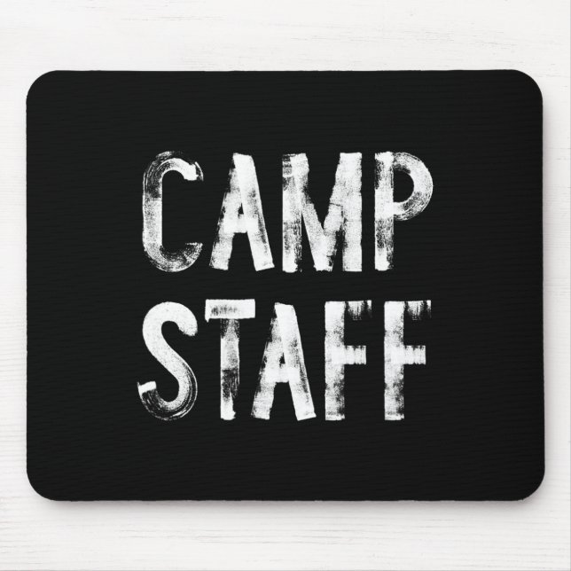 Camping-Mitarbeiter Betreuer Camping Mousepad (Vorne)