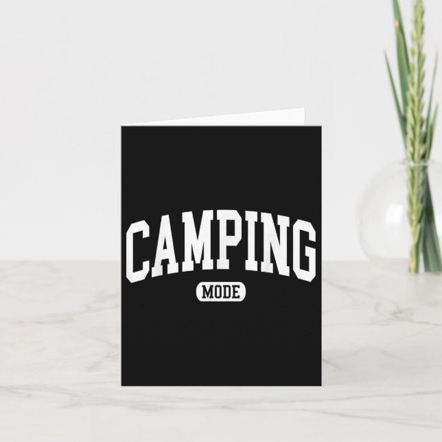 Camping Mode Campfeuercampingplatz Sommerurlaub Fu Karte (Vorderseite)