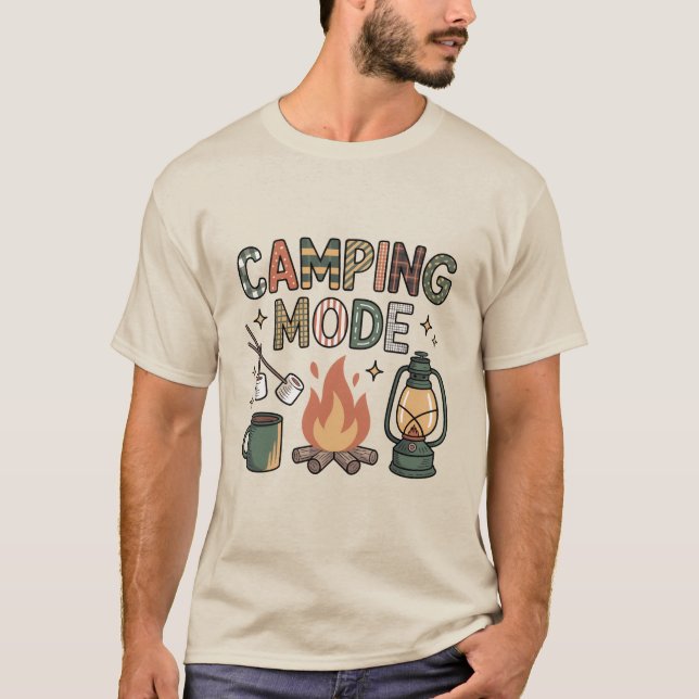 Camping Mode  T-Shirt (Vorderseite)