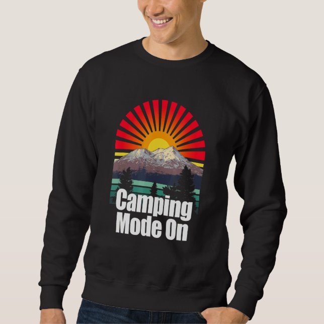 Camping-Modus auf Outdoor Nature Wild Pro Umgebung Sweatshirt (Vorderseite)