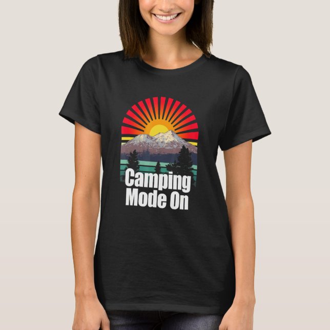 Camping-Modus auf Outdoor Nature Wild Pro Umgebung T-Shirt (Vorderseite)