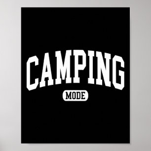Camping-Modus Lagerfeuer Camping-Leben Sommerferie Poster