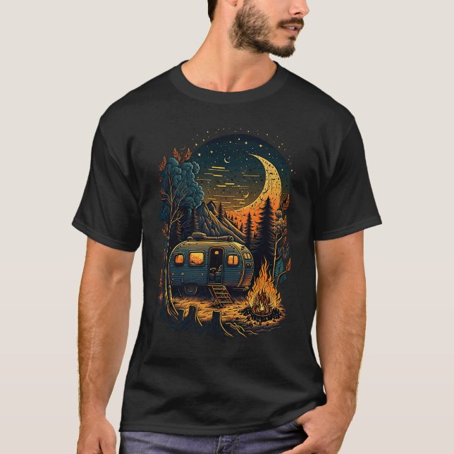 Camping  Motorhome RV Outdoor Nature Vibes T-Shirt (Vorderseite)