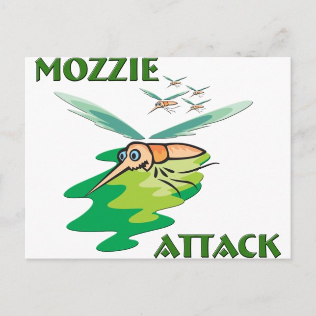 Camping Mozzie Postkarte (Vorderseite)