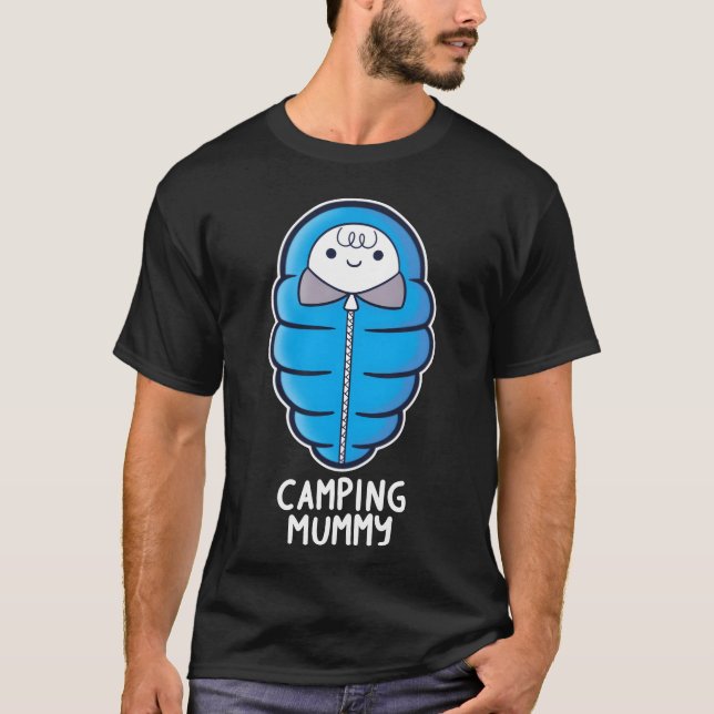 Camping-Mumie Mädchen T-Shirt (Vorderseite)