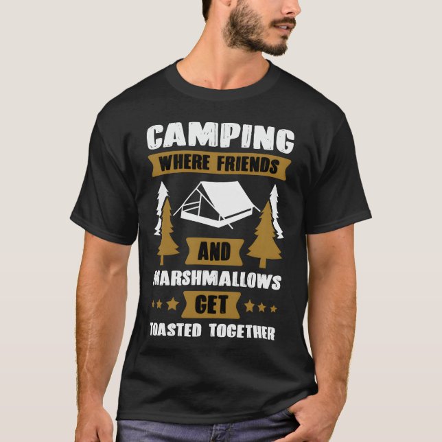 Camping-Musik-Zitat-Geschenk T-Shirt (Vorderseite)