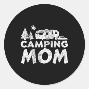 Camping-Mutter-Shirt 5. Rad Camper Rv Urlaub Gesch Runder Aufkleber