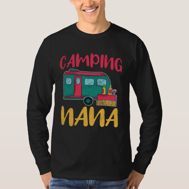 Camping Nana Glamping Glamp Camp T-Shirt (Vorderseite)
