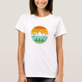 Camping Nature Forest Camper Adventure RV Camp T-Shirt