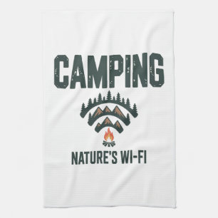 Camping Naturen WLAN Geschirrtuch