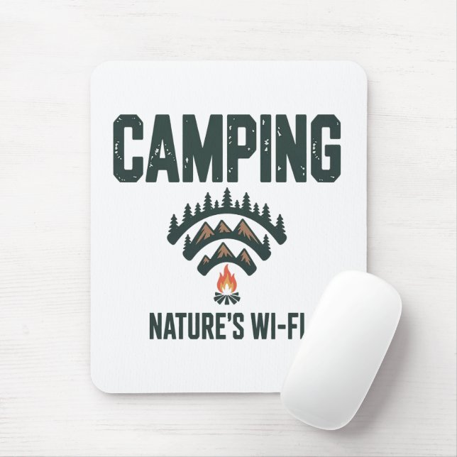 Camping Natures Wifi Mousepad (Mit Mouse)